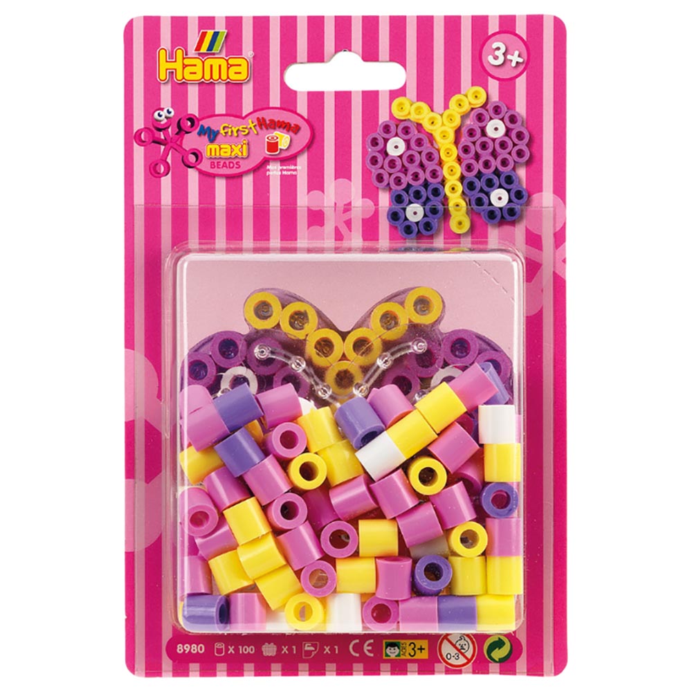 Buy Hama Maxi Beads 100pcs Butterfly in Bahrain Mumzworld
