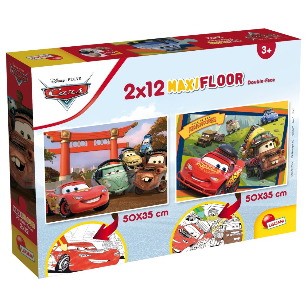 Buy Disney - Supermaxi Cars Puzzle 2 x 12pcs in UAE | Mumzworld