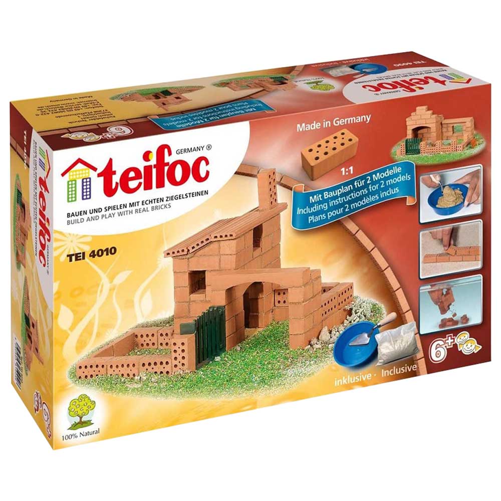 Teifoc - Small Cottage Brick Construction Set 85pcs