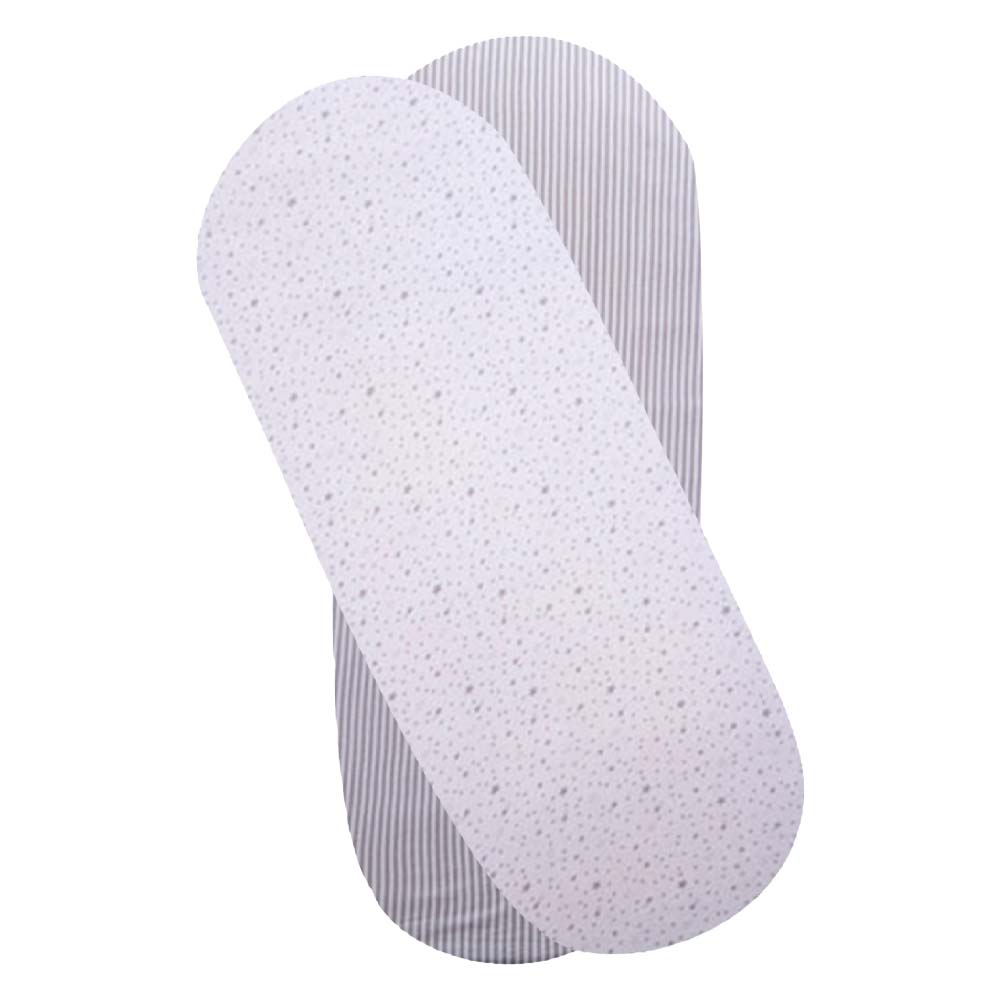 Buy Clair de Lune Stars Stripes Fitted Crib Sheets Pack of - Main Image