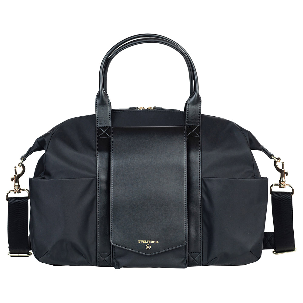 TWELVElittle PeekABoo Satchel Diaper Bag Black