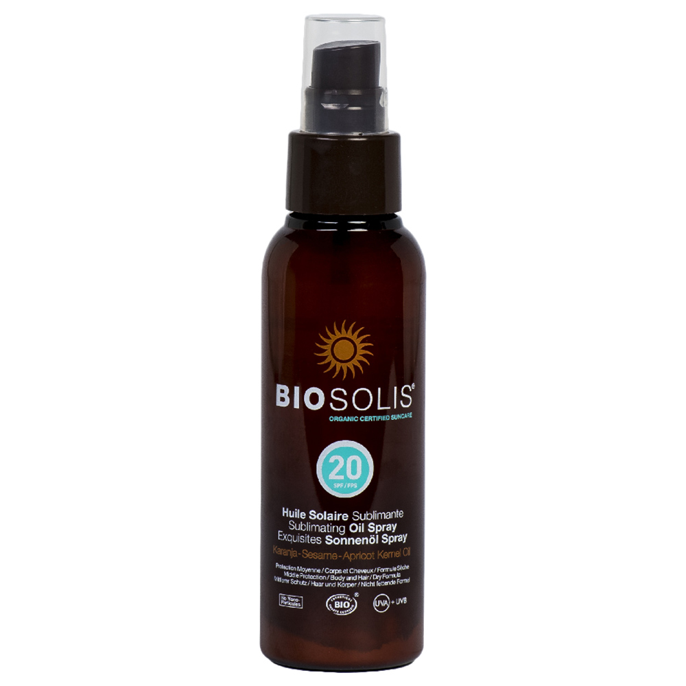 Buy BIOSOLIS - Organic Sun Oil Spray Sublimating SPF 20 - 100ml in UAE ...