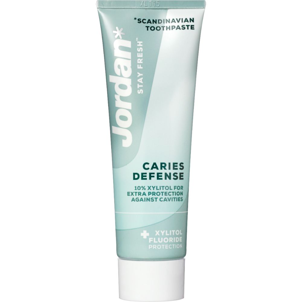 Jordan Caries Defense Toothpaste Tube White 75 ml