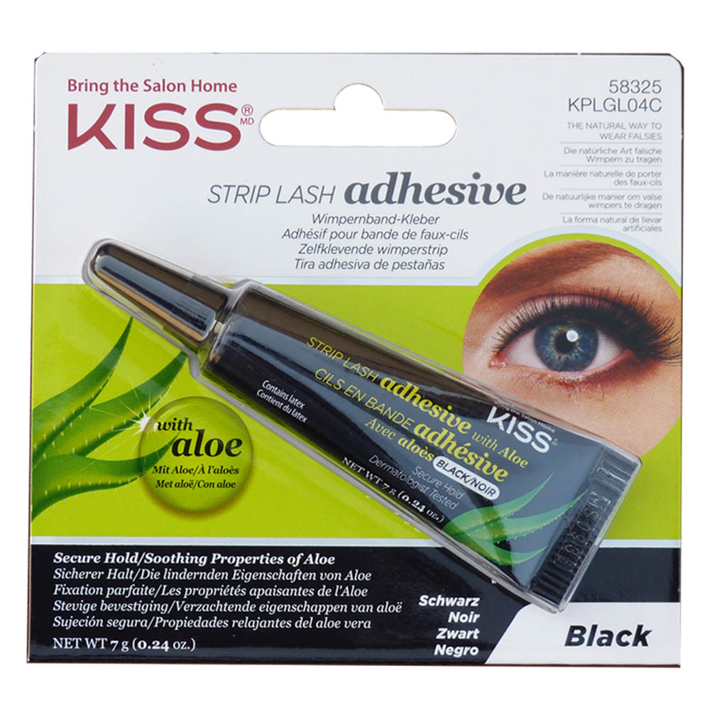 KISS Strip Eye Lash Adhesive With Aloe Black Buy at Best