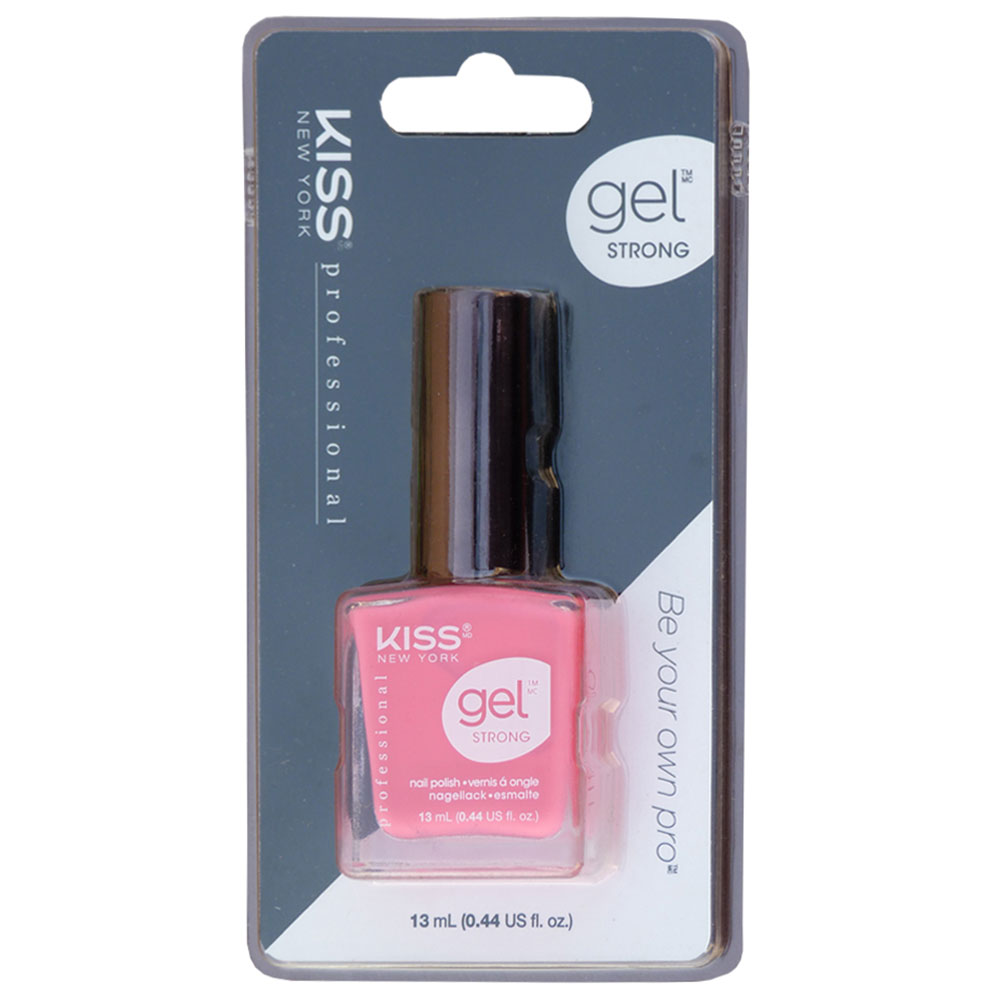Kiss Gel Strong Nail Polish Pretty Woman Florescent Pink Buy at