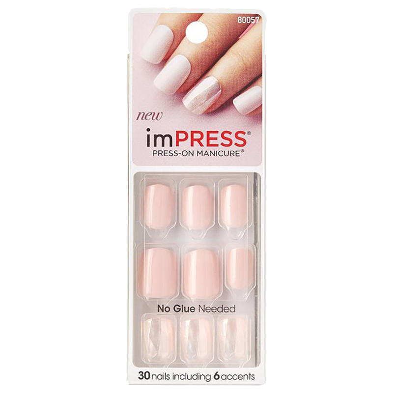 KISS imPRESS 'Emeralds' Color Press-On Nails, Green, Short Length, Square  Shape, 33 Ct. - Walmart.com