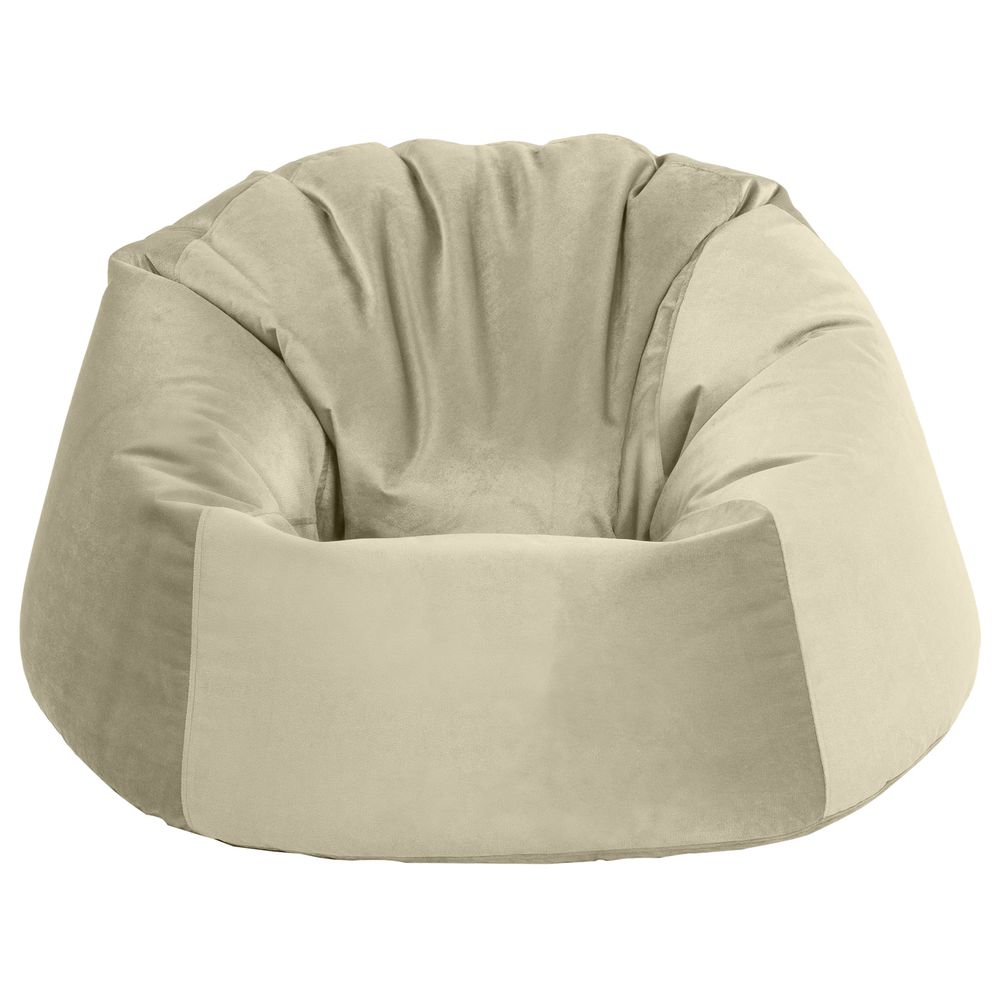 In House Niklas Velvet Bean Bag Chair S Light Beige