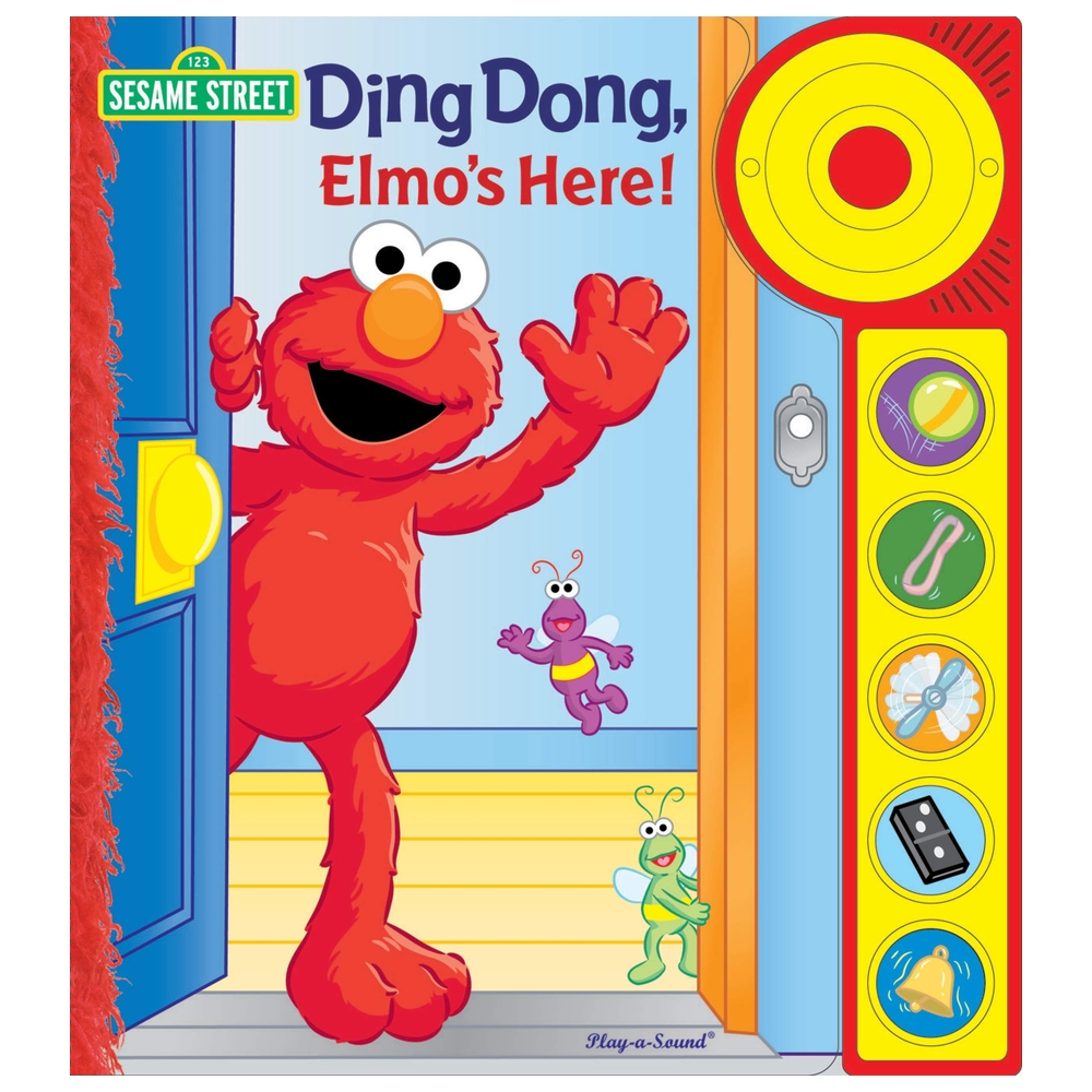 PlayASound Sesame Street, Ding Dong, Elmo S Here! (Little Doorbell Book)