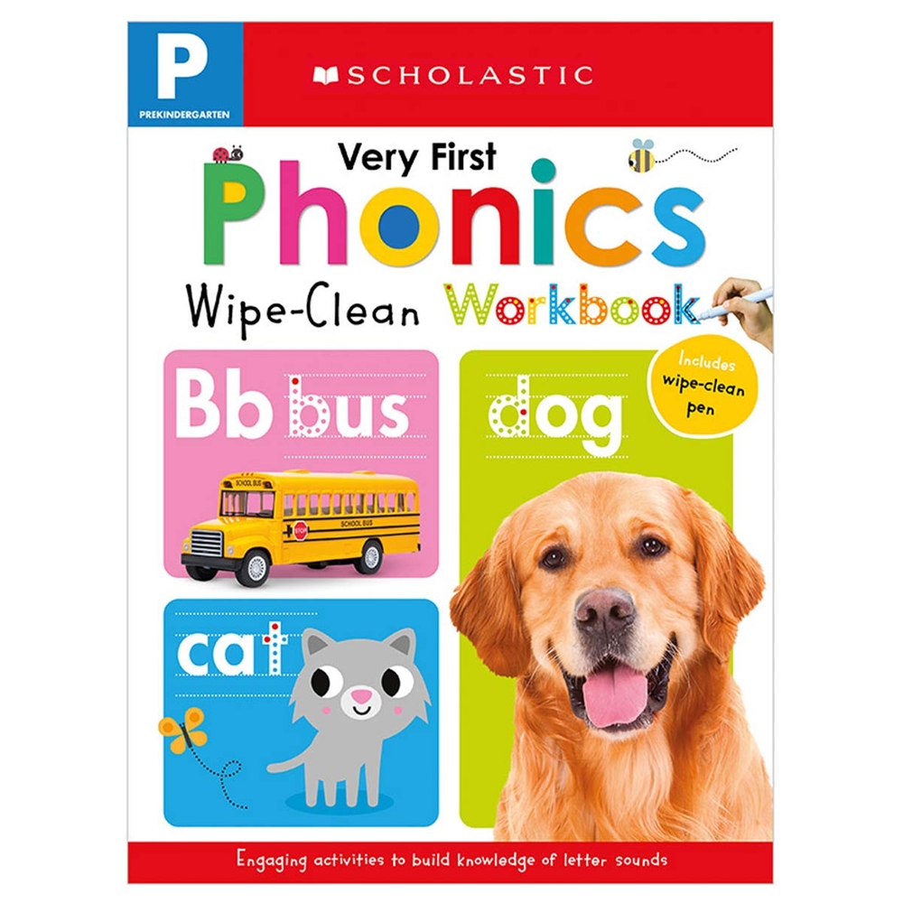 WipeClean Workbook PreK Very First Phonics