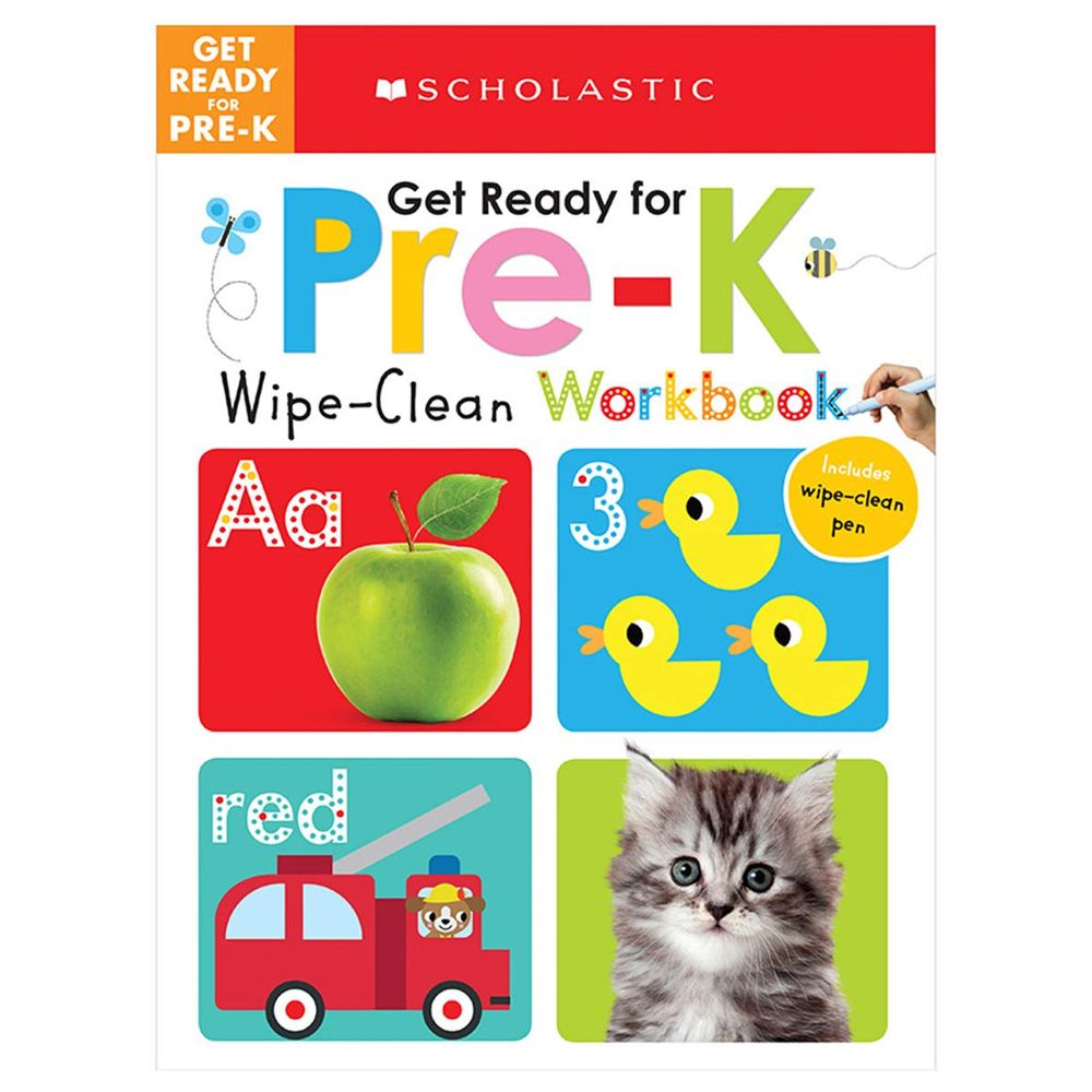 كتاب Wipe Clean Workbooks Get Ready for PreK