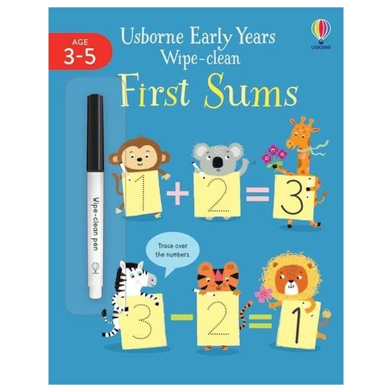 Buy Usborne Books - Early Years Wipe-Clean First Sums in UAE | Mumzworld