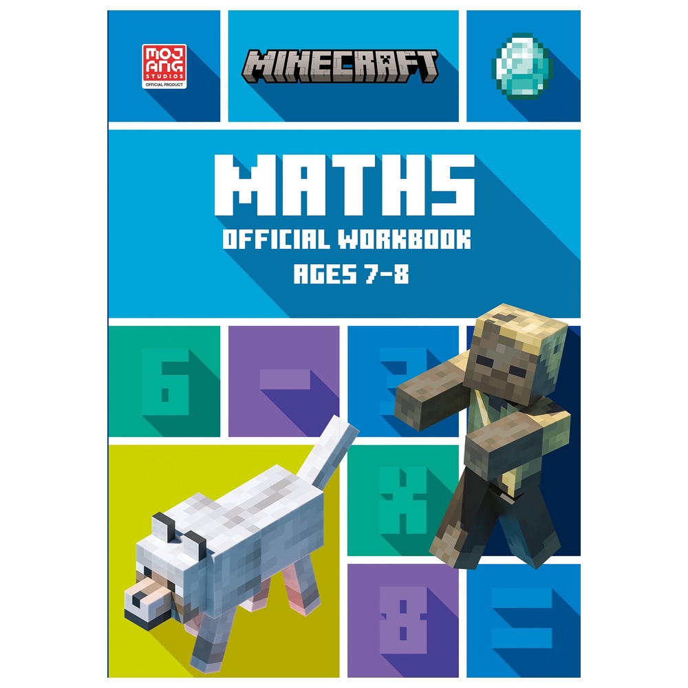 Buy Minecraft Maths Ages 7 8 Official Workbook in UAE | Mumzworld