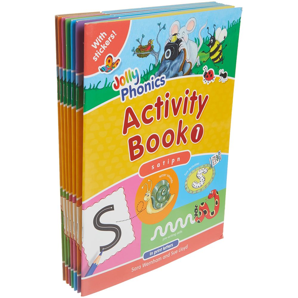 Jolly Phonics Activity Books In Print Letters Pack of 7