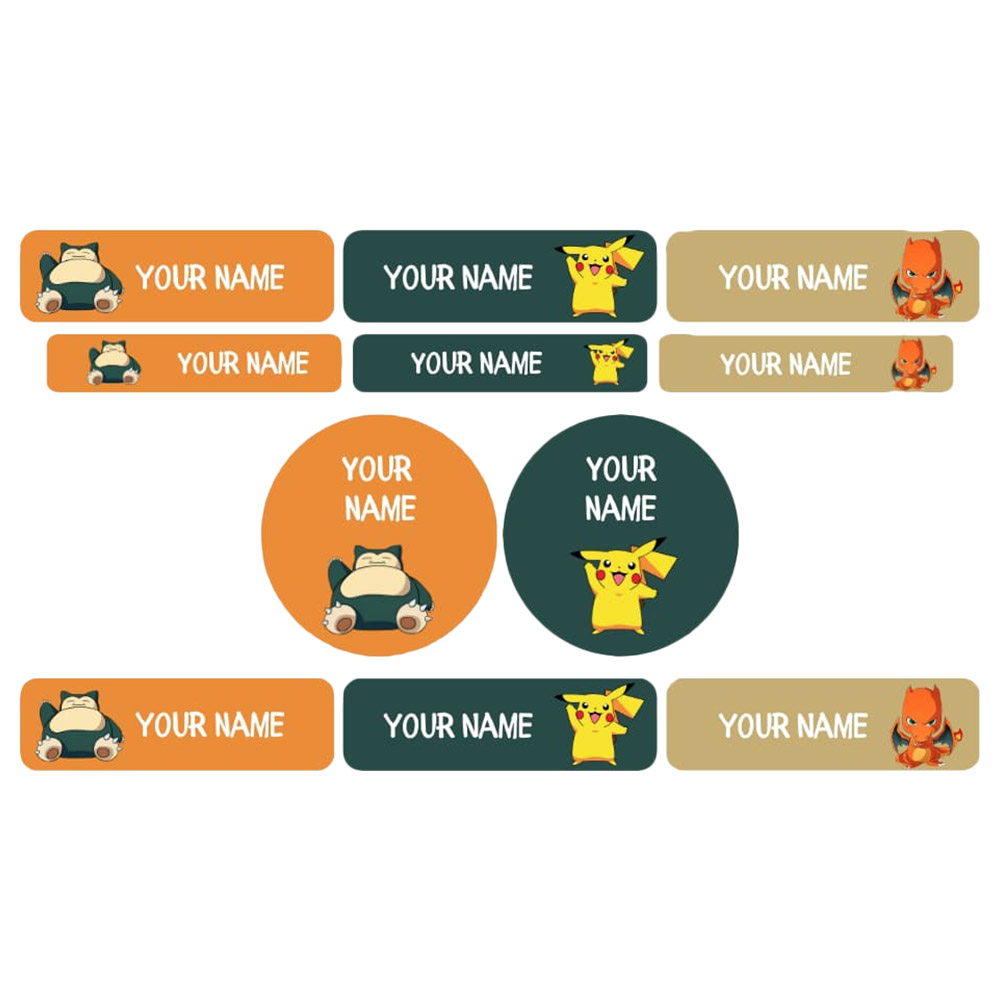 Pokemon Address Labels Buy Impressions - Personalised Waterproof And Iron On Labels - Pokemon ...