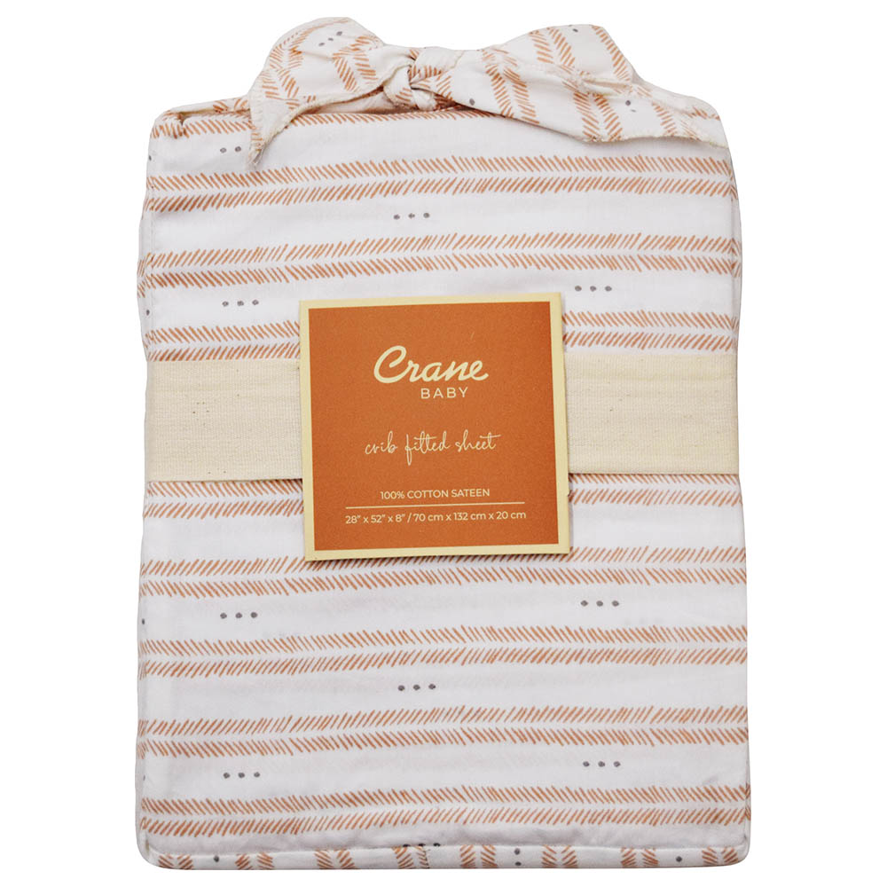 Crane Baby Ezra Crib Sheet Herringbone