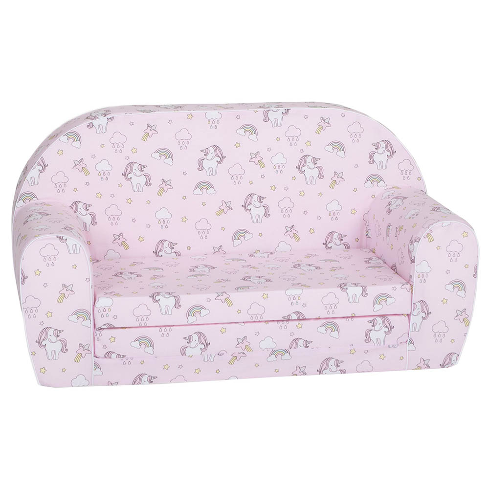 DELSIT - Sofa Bed Pink - Unicorns