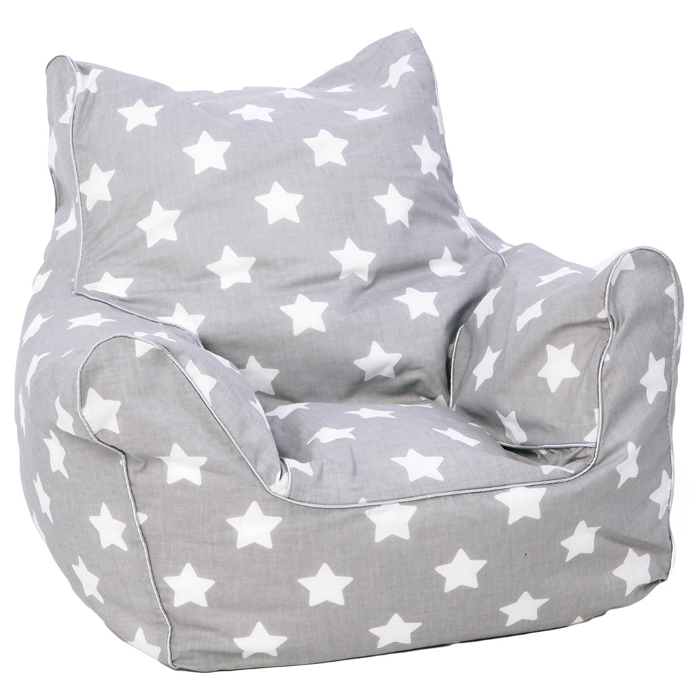 DELSIT Bean Chair With White Stars Grey Buy at Best Price