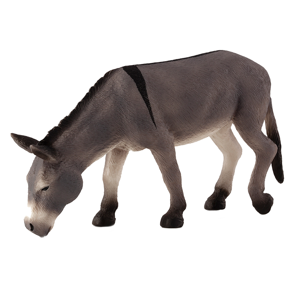 Animal Mojo Donkey Feeding Toy Figure Grey Buy at Best