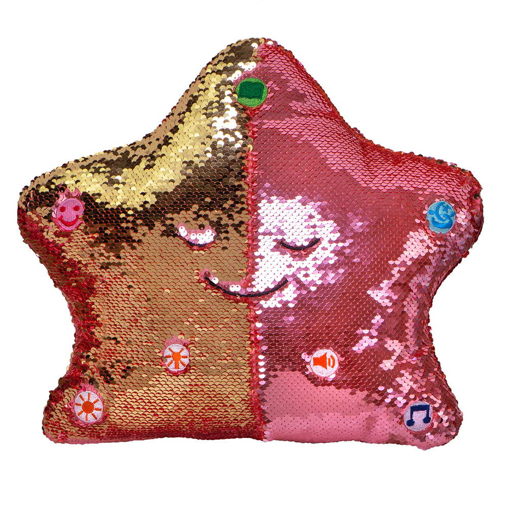 Sequin 2025 star pillow