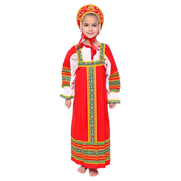 D' Daniela - Russian National Costume Sarafan Dress - Red