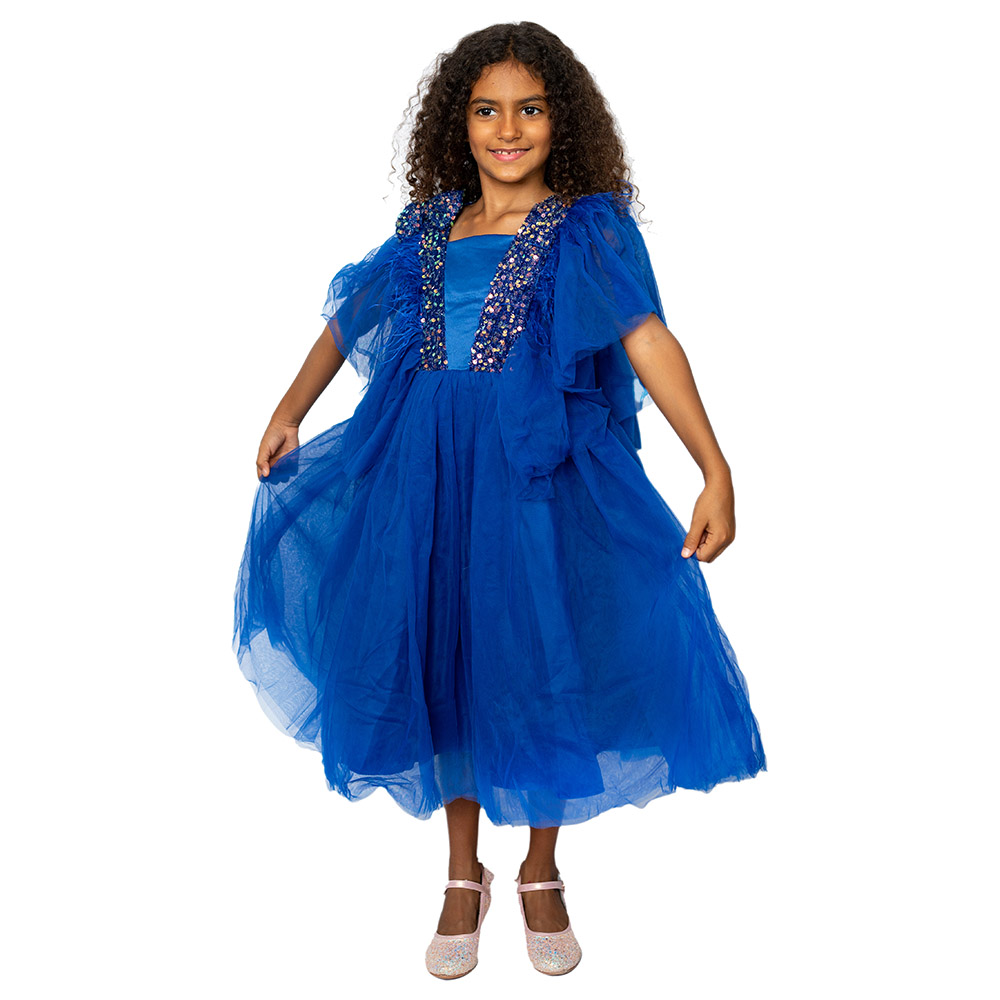 Buy D' Daniela - Dragonfly Dress With Sequins - Royal Blue in KSA | Mumzworld Buy D' Daniela - Dragonfly Dress With Sequins - Royal Blue in KSA | Mumzworld