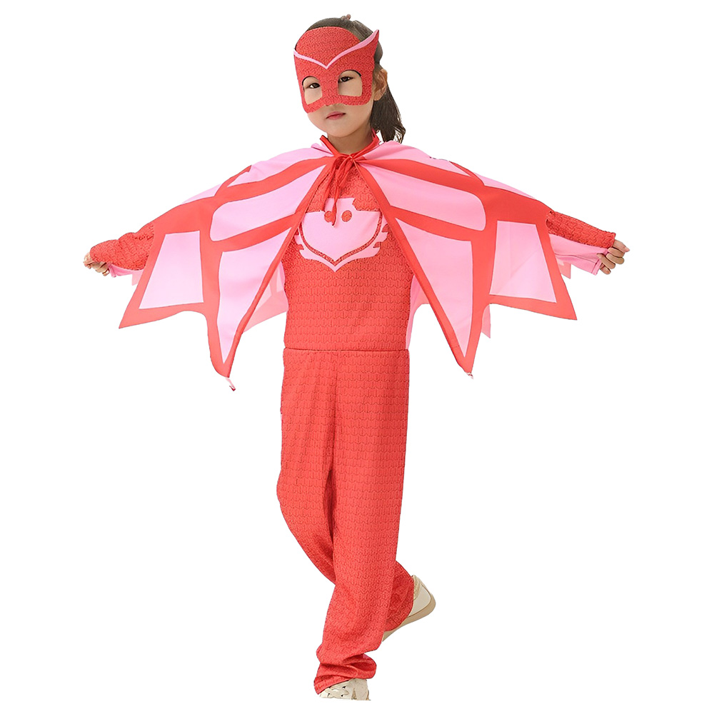 D' Daniela - Kids Cosplay Pj Mask Amaya Owlette Costume - Red