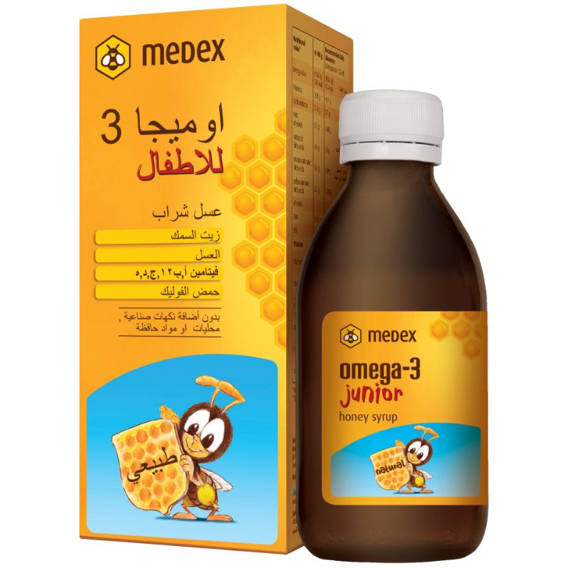 Medex Omega3 Junior Syrup 140ml Buy at Best Price from Mumzworld