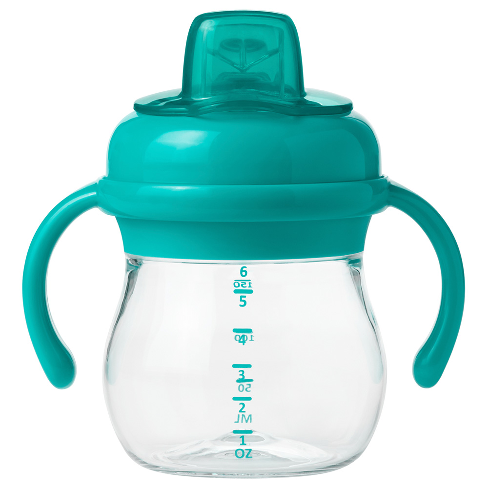  OXO Tot Transitions Straw Cup, 9 oz, Teal, Pack of 2 : Baby