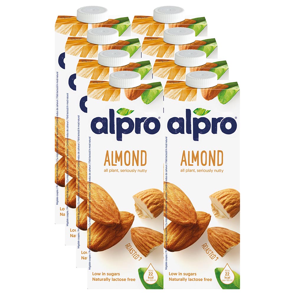 Alpro - Almond Drink 1L Pack of 8 | Buy at Best Price from Mumzworld
