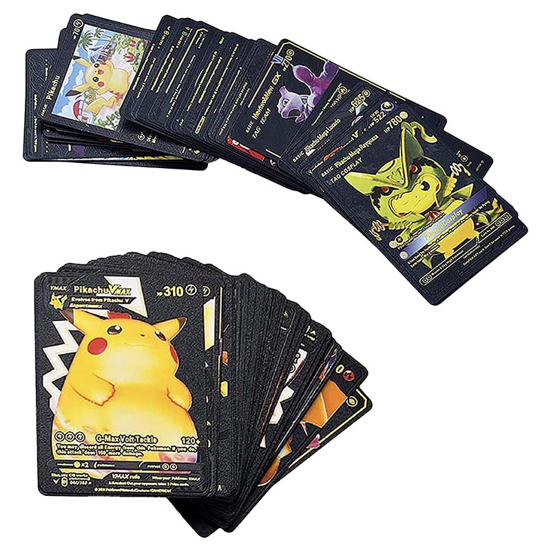 Pokemon - Black Trading Cards - 55 Cards
