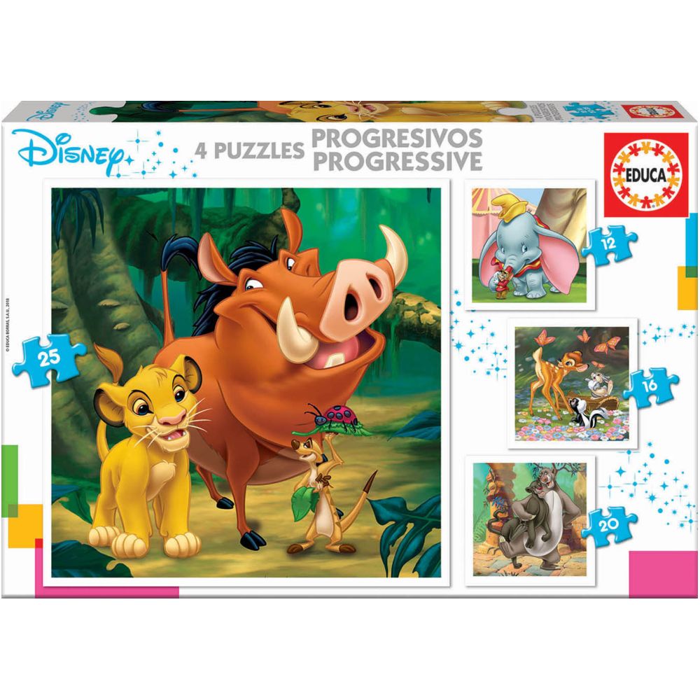 Multi 4 Puzzles Encanto 50+80+100+150 - Educa Borras