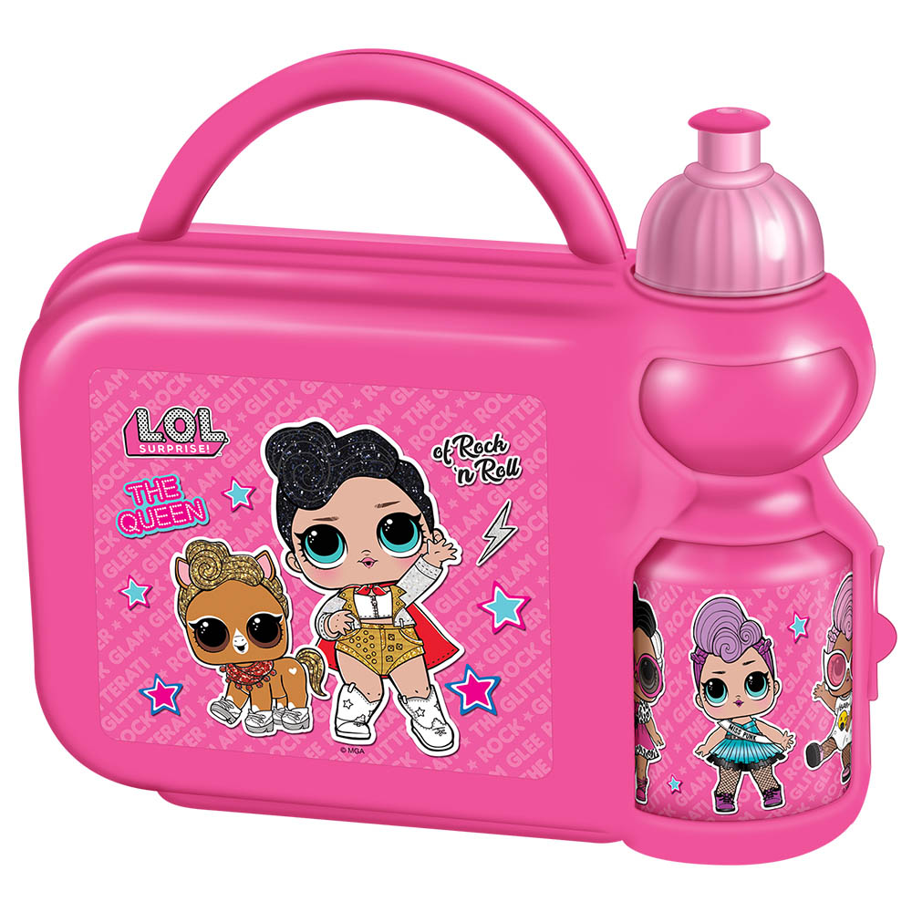 LOL Surprise The Queen Lunch Box Water Bottle Set Pink Buy at Best Price from Mumzworld