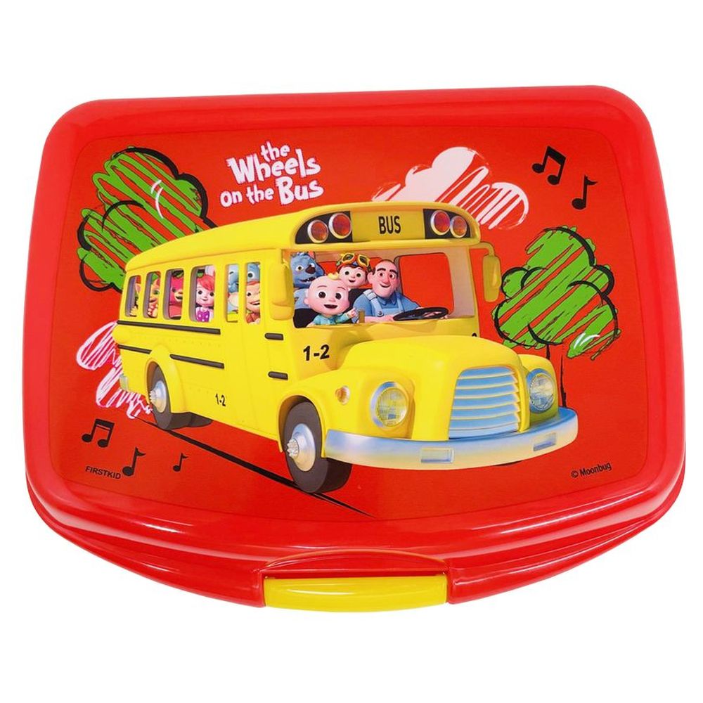 Cocomelon - The Wheels On The Bus Lunch Box - Red