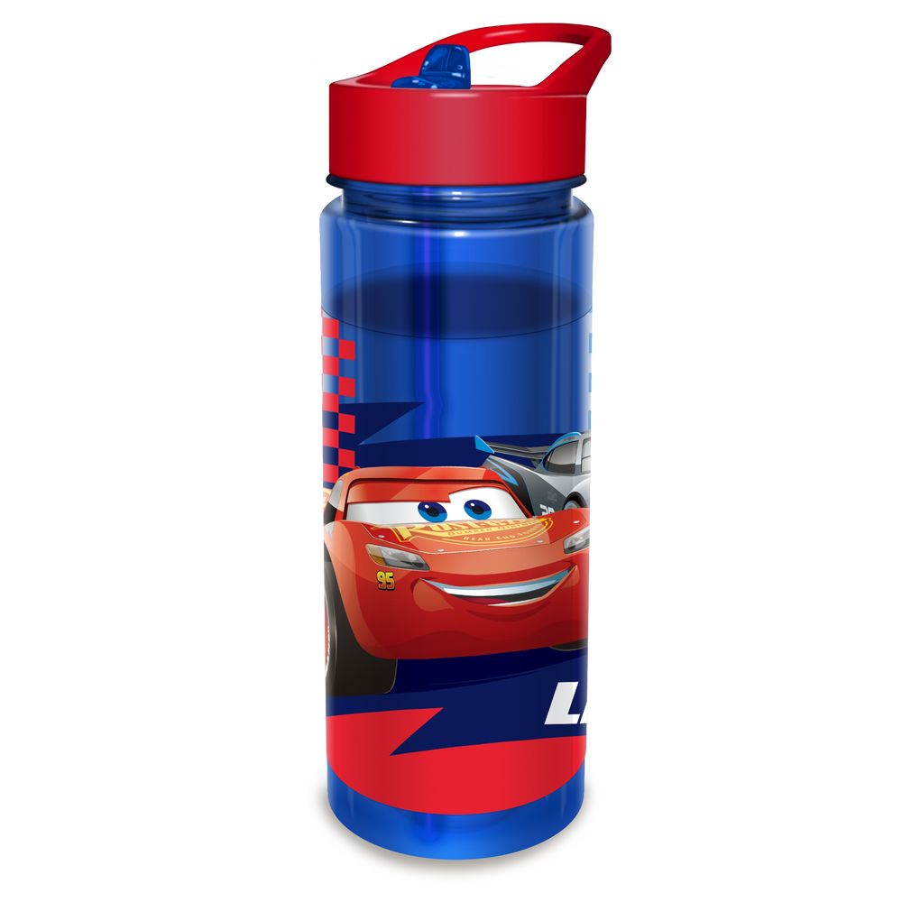 Lightning McQueen Water Bottle - Cars 3 - Customizable