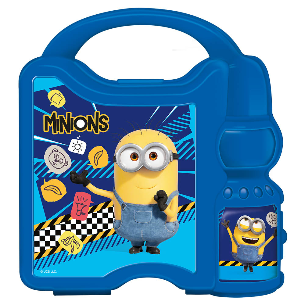 Minion backpack and lunchbox top