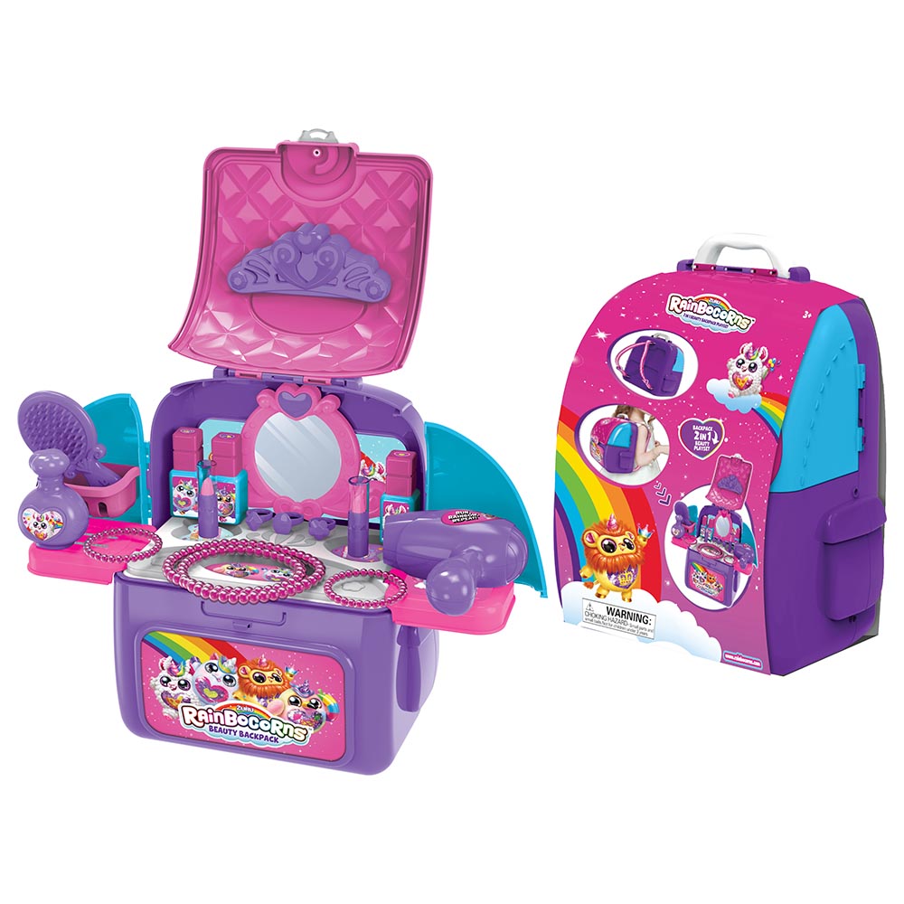 ZURU - Beauty Play 2-In-1 Set In Backpack - Rainbocorns