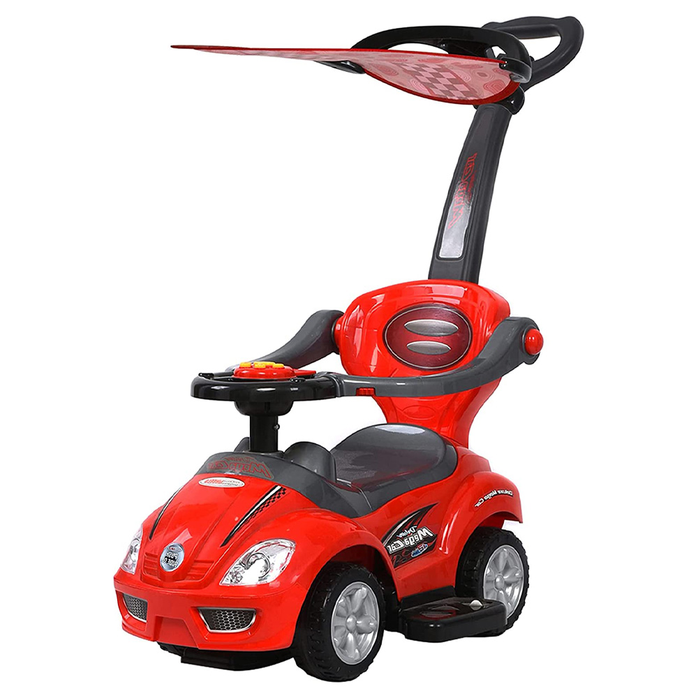 Buy Factual Toys Megacar Canopy Kids 3-in-1 Push Car Red