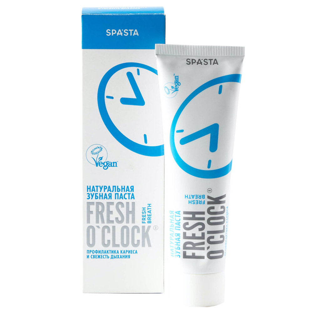 Spasta - Fresh O'Clock Fresh Breath Natural Toothpaste 90ml | Buy at ...