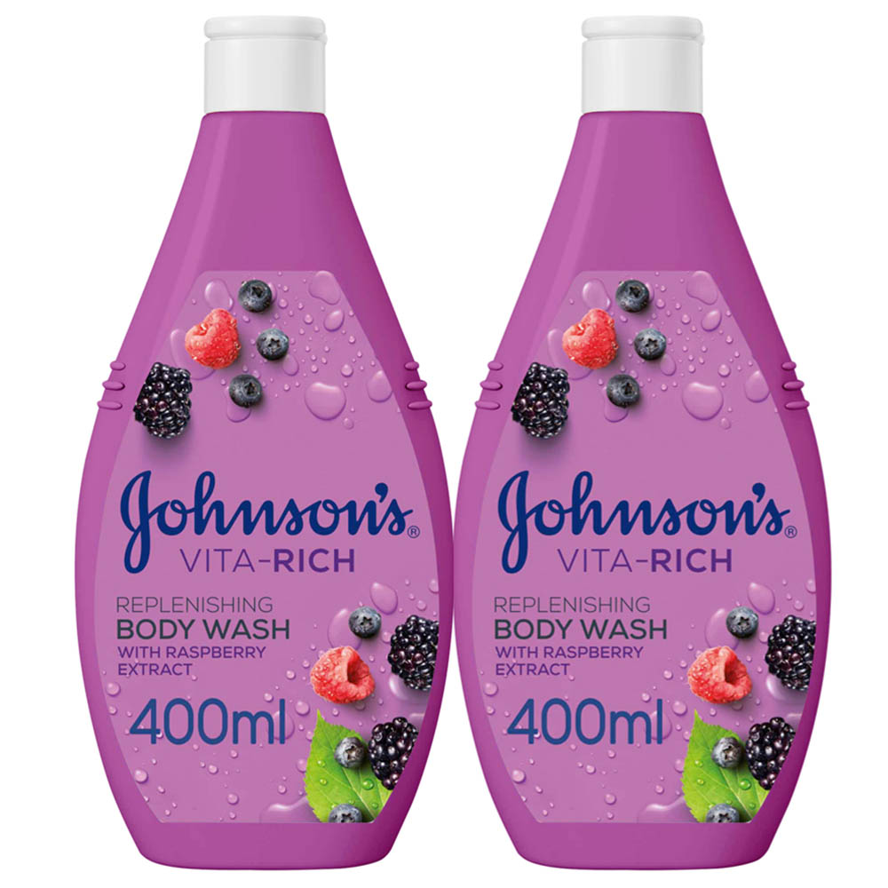 Johnson & Johnson Vita Rich Replenishing Body Wash 2x400ml Buy at