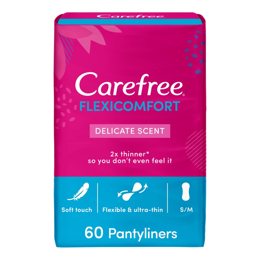 Carefree Pack of 60 Flexi Comfort Cotton Panty Liners Buy at Best