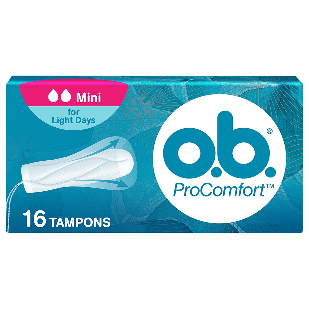 OB Tampons - ProComfort, Mini - Pack of 16 tampons