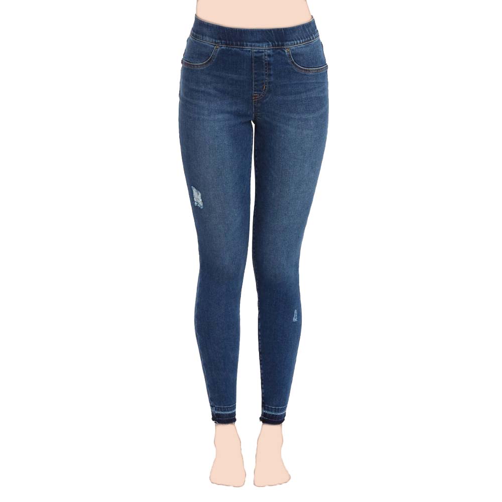 Spanx distressed deals denim leggings