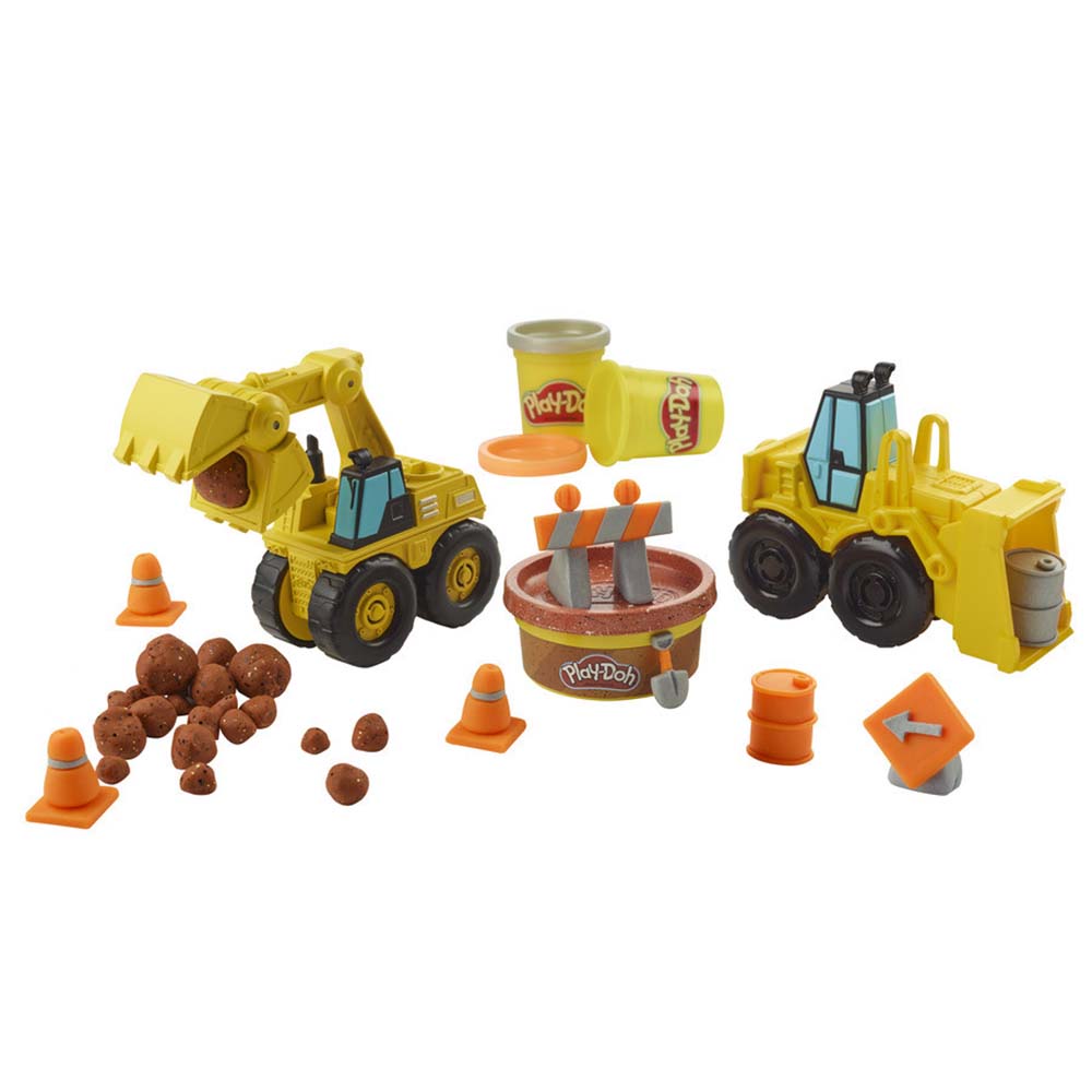 PlayDoh Wheels Excavator and Loader Toy Construction Trucks Buy at Best Price from Mumzworld