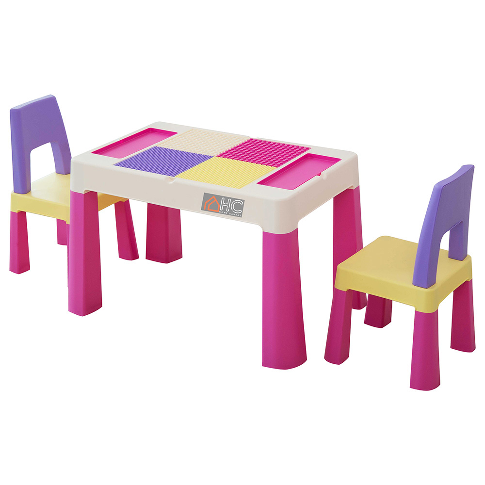 Buy Home Canvas - Kids Building Block, Study Table & Chair Set in UAE ...