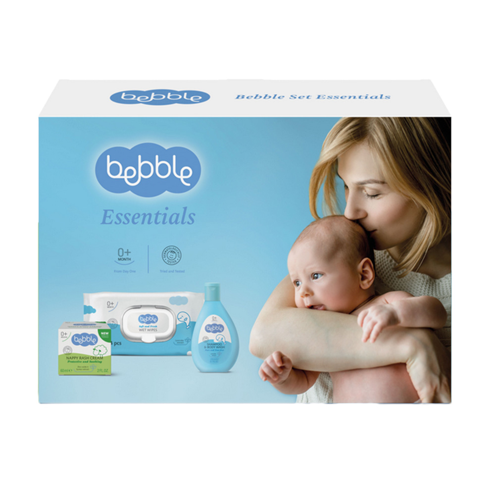 Buy Bebble - Triple Set: Nappy Rash Cream + Shampoo & Body Wash 200ml ...