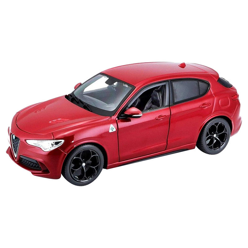 Modellino Bburago Alfa Romeo Stelvio 1:24 - Colore Rosso, Altamente Dettagliato - Foto 4