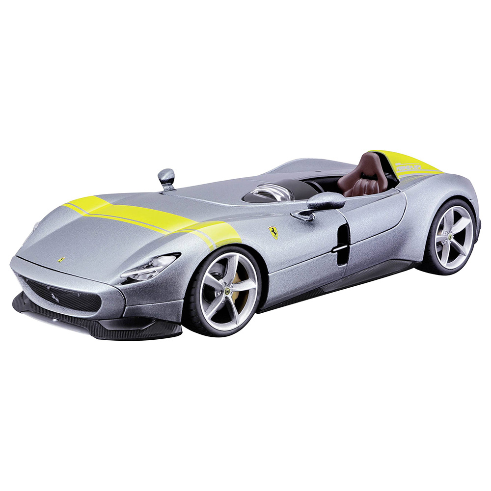 Bburago 1 24 Ferrari Monza SP1 Diecast Toy Car Grey