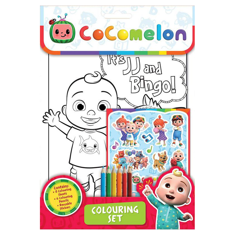 Buy Cocomelon Colouring Set With Stickers in UAE | Mumzworld