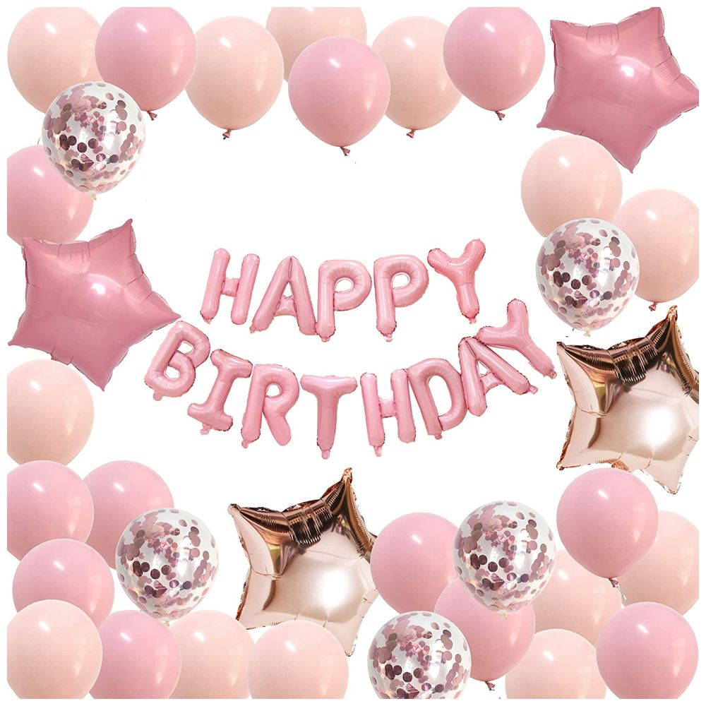 Highland - Pastel Pink Birthday Decoration Set