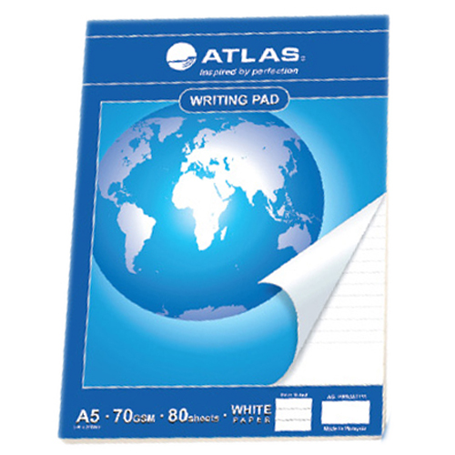 Buy Atlas - Writing Pad A5 70gsm 80 Sheets in UAE | Mumzworld